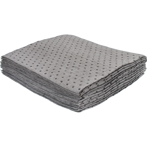 Premium Bonded Sorbent Pads, Universal, 15" x 17", 8 gal. Absorbancy Equipex