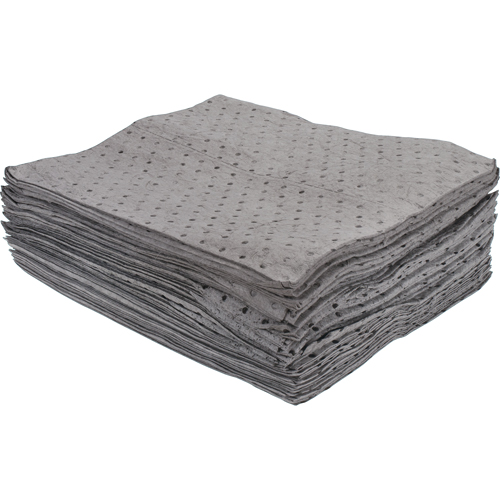 Premium Bonded Sorbent Pads, Universal, 15" x 17", 15 gal. Absorbancy Equipex