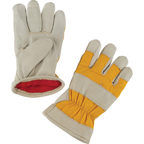 Premium Winter-Lined Work Gloves, 2X-Large, Grain Pigskin Palm, Foam Fleece Inner Lining Equipex