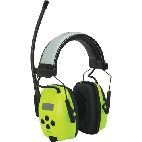 Howard Leight Sync Radio Hi-Visibility Earmuffs, Headband Style, 25 dB Equipex