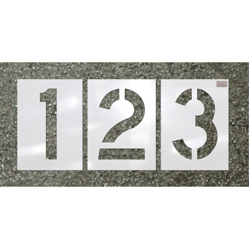 Pochoirs pour parc de stationnement, Pictogramme, 6" x 4" Equipex