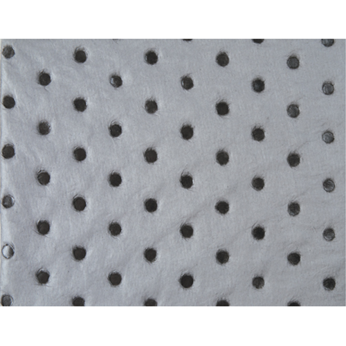 Feuilles absorbantes en fibres fines de calibre industriel, Universel, 15" x 17", 40 gal. d'absorption Equipex