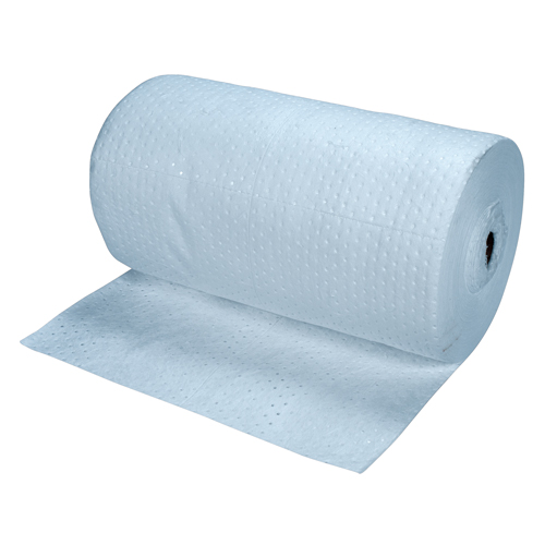 Premium Blue Bonded Sorbent Pads, Heavyweight, 150' L x 30" W, 50 gal. Absorbancy Equipex