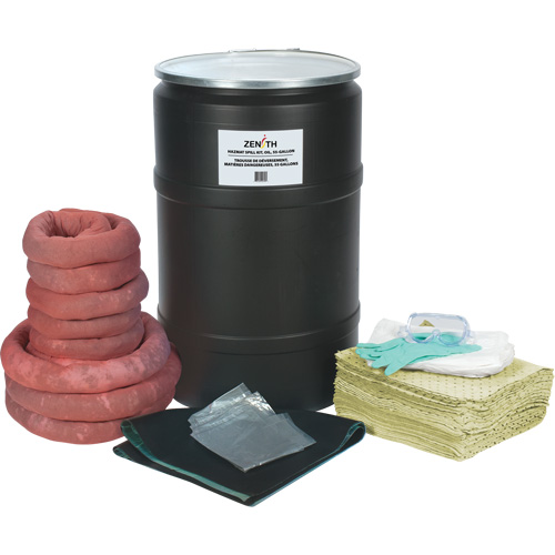 Spill Kit, Hazmat, Drum, 55 US gal. Absorbancy Equipex