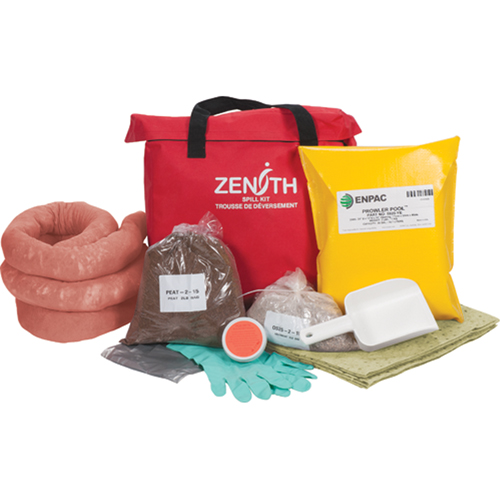 Trousse de lutte contre les d&eacute;versements pour l'ouest du canada, Mati&egrave;res dangereuses, Sac, Absorbance de 17 gal. US Equipex