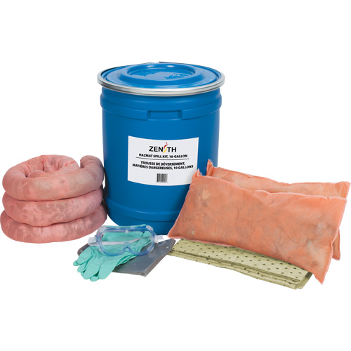 Premium Truck Spill Kit, Hazmat, Drum, 10 US gal. Absorbancy Equipex