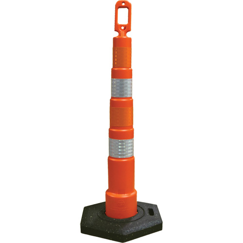 Grip N Go Trim Line Channelizers, 49" High, Orange Equipex