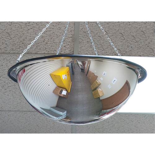 360° Dome Mirror, Full Dome, Open Top, 20" Diameter Equipex