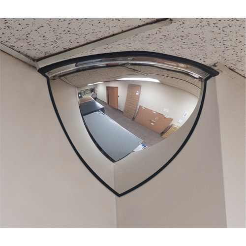Miroir en d&ocirc;me 90°, Quart de d&ocirc;me, Dessus ouvert, Diam&egrave;tre 20" Equipex