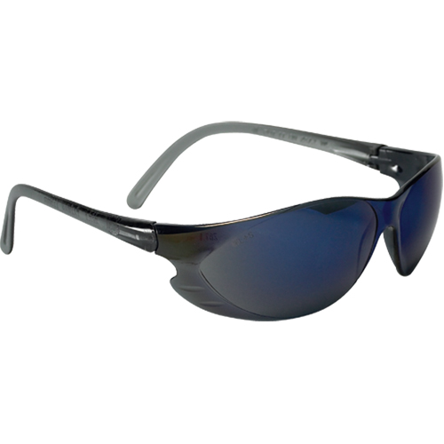 Lunettes de s&eacute;curit&eacute; &agrave; miroir bleu, Lentille Bleu/Miroir, Anti-&eacute;gratignures, R&eacute;pond ou surpasse la norme CSA Z94.3 Equipex