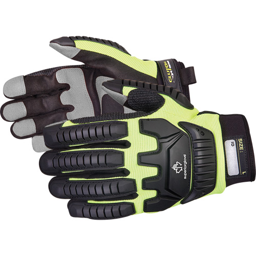 Clutch Gear&reg; Impact-Resistant Mechanic's Gloves, PVC Palm, Size Small Equipex