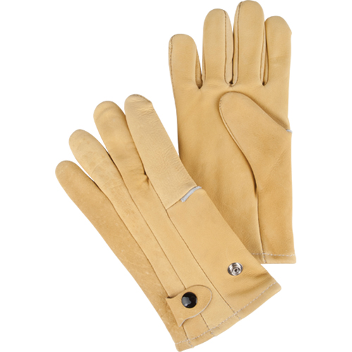 Gants de style conducteur, Grand, Paume en Cuir fleur de vache, Molleton Equipex