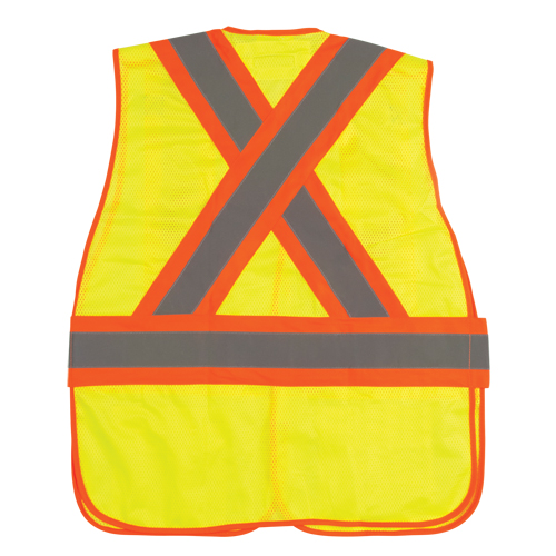 Veste d'arpenteur r&eacute;sistante aux flammes, Jaune lime haute visibilit&eacute;, Moyen, Polyester Equipex