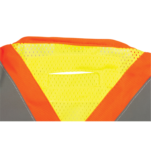 CSA Compliant High Visibility Surveyor Vest, High Visibility Lime-Yellow, Medium, Polyester Equipex