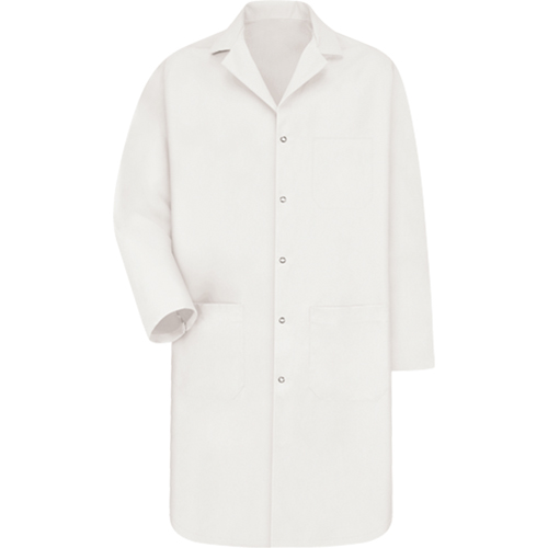 Lab Coat, Poly-Cotton, Small, White Equipex