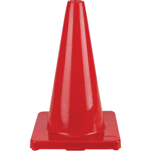 C&ocirc;ne de couleur pour la signalisation, 18", Rouge Equipex