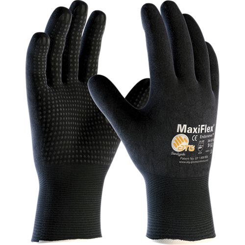 Gants ATG MaxiFlex Endurance 34-8745, 7/Petit, R&ecirc;vetement Mousse de nitrile, Calibre 15, Enveloppe en Nylon Equipex