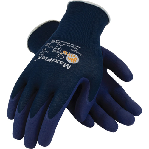 Gants ATG MaxiFlex Elite 34-274, 6/T-petit, R&ecirc;vetement Mousse de nitrile, Calibre 18, Enveloppe en Nylon Equipex