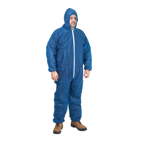 Combinaisons &agrave; capuchon, Moyen, Bleu, Polypropyl&egrave;ne Equipex