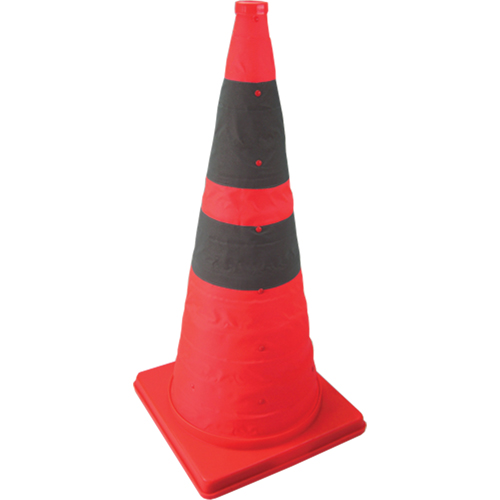 Collapsible Lighted Cone, 28" H, Orange Equipex