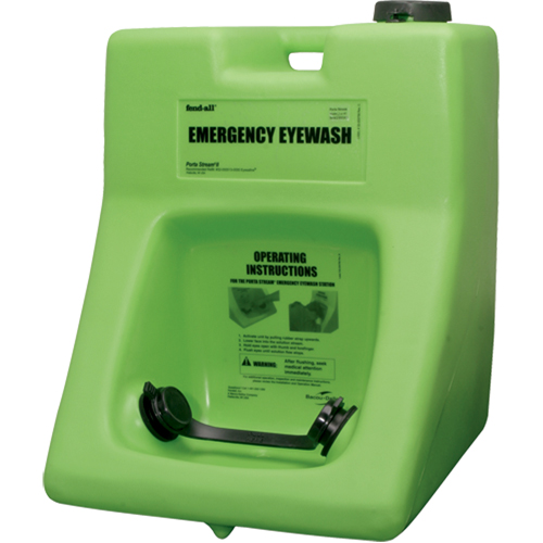Douche oculaire Fendall Porta Stream II, Pressuris&eacute;, Capacit&eacute; 16 gal., Conformit&eacute; ANSI Z358.1 Equipex
