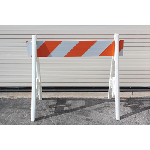 Barricades, A-Frame, 48" L x 40" H, Orange/White Equipex