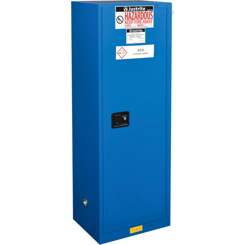 Armoires &eacute;troite pour rangement de mati&egrave;res dangereuses Sure-Grip Ex, 22 gal., 23,25" x 65" x 18" Equipex
