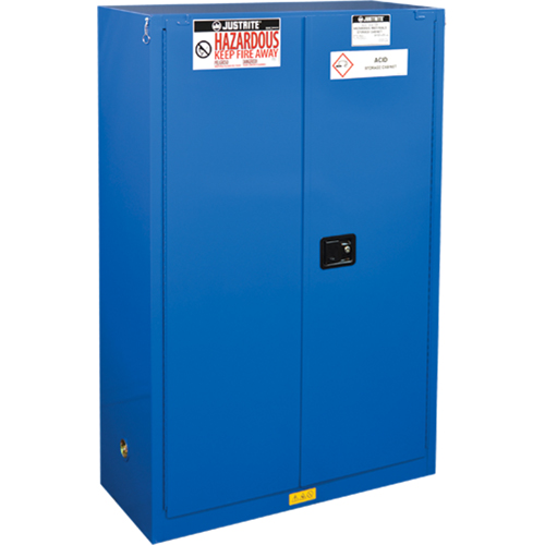 ChemCor&reg; Lined Hazardous Material Safety Cabinets, 45 gal., 43" x 65" x 18" Equipex
