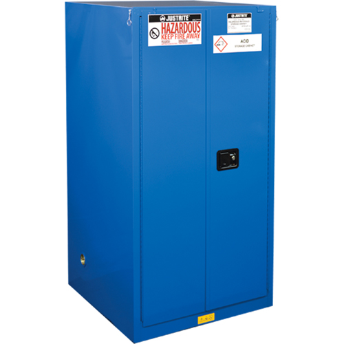 ChemCor&reg; Lined Hazardous Material Safety Cabinets, 60 gal., 34" x 65" x 34" Equipex