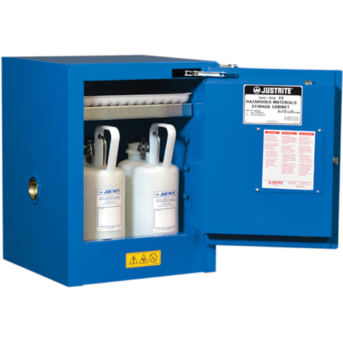 Armoires de comptoir doubl&eacute;es pour rangement de mati&egrave;res dangereuses Chem-Cor, 4 gal., 17" x 22" x 17" Equipex