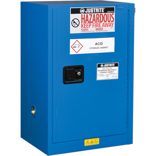 Armoires compactes doubl&eacute;es pour rangement de mati&egrave;res dangereuses Chem-Cor, 12 gal., 23,25" x 35" x 18" Equipex