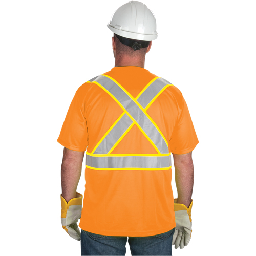 T-shirt conforme &agrave; la CSA, Polyester, Moyen, Orange Equipex