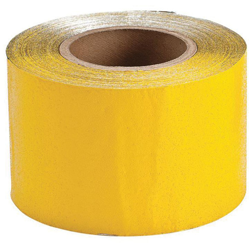 Ruban de marquage temporaire pour la chauss&eacute;e, 4" x 150', Vinyle, Jaune Equipex