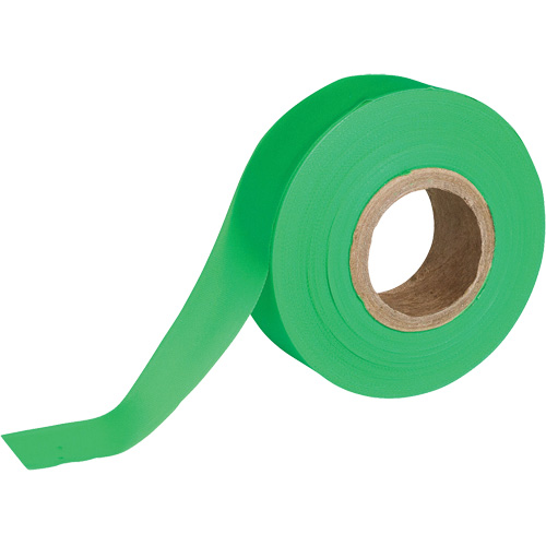 Ruban pour signalisation, 1,188" la x 150' lo, Vert fluorescent Equipex