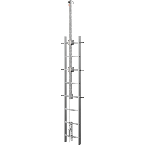 Syst&egrave;me de s&eacute;curit&eacute; continue Vi-Go pour monter aux &eacute;chelles avec traverse automatique, Acier inoxydable Equipex