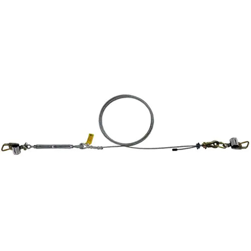 Ensemble de c&acirc;ble de s&eacute;curit&eacute; HLL SecuraSpan, C&acirc;ble galvanis&eacute; Equipex