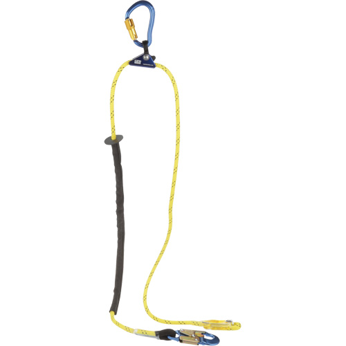 Longe de positionnement r&eacute;glable &agrave; corde pour grimpeur, 1 branches, 8', Classe CSA F, Nylon Equipex