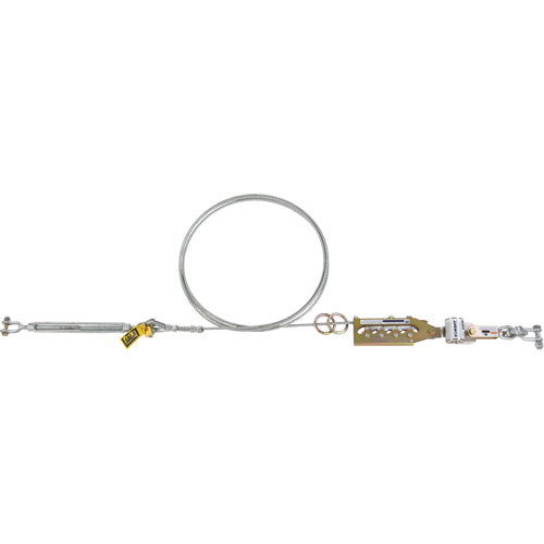 Syst&egrave;me de c&acirc;ble de s&eacute;curit&eacute; horizontal Sayfline, C&acirc;ble galvanis&eacute; Equipex
