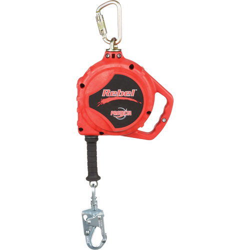 Cordage de s&eacute;curit&eacute; autor&eacute;tractable Rebel, 33', Acier inoxydable, Pivotant Equipex