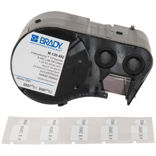 Low Temperature Label Maker Cartridge, Black Equipex