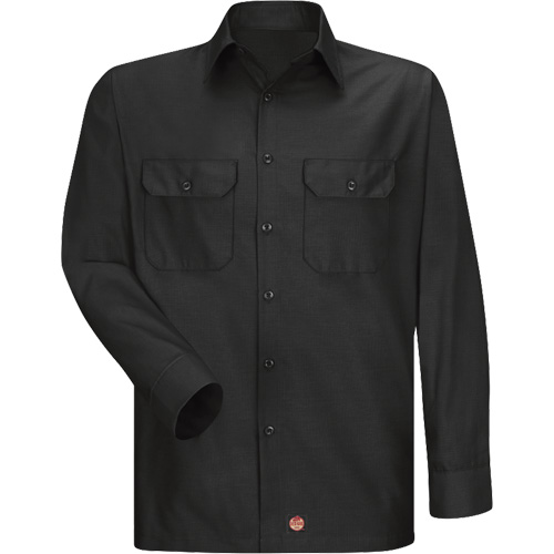Long Sleeve Ripstop Shirt, Men's, 3X-Large, Black Equipex