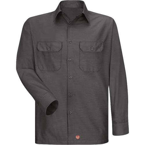 Long Sleeve Ripstop Shirt, Men's, 3X-Large, Charcoal Equipex