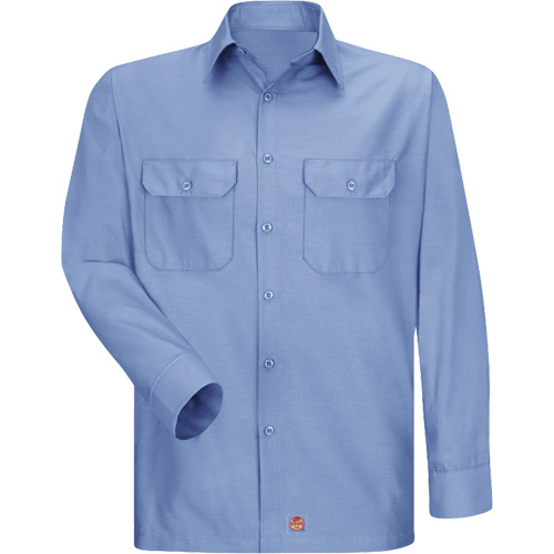 Long Sleeve Ripstop Shirt, Men's, 3X-Large, Blue Equipex