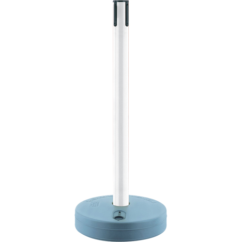 Tensabarrier ext&eacute;rieur - poteaux r&eacute;cepteurs, Hauteur de 37", Blanc Equipex