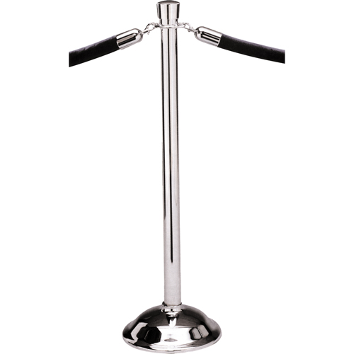Poteaux portatifs, Hauteur de 39", Chrome satin&eacute; Equipex
