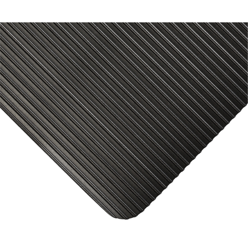 Tapis KleenSweep No 391, Couloir, 3' x 105' x 1/8", Noir Equipex