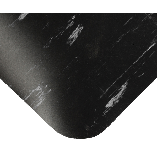 Tile-Top Select Anti-Microbial Mats No.494, Smooth, 2' x 10' x 1/2", Black/White, PVC Equipex