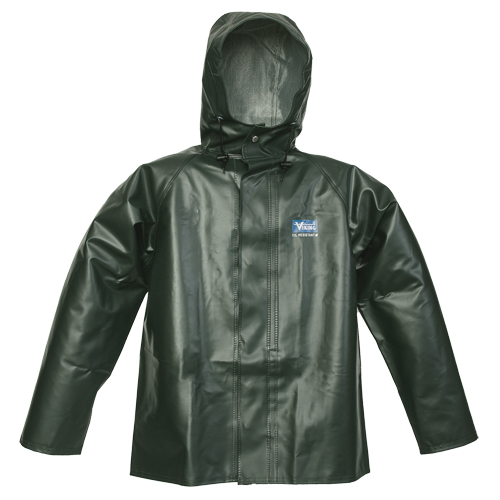Manteau de pluie Journeyman r&eacute;sistant aux produits chimiques, T-Grand, Vert, Polyester/PVC Equipex