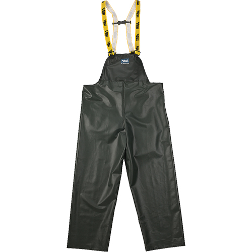 Pantalon de pluie &agrave; bavette Journeyman r&eacute;sistant aux produits chimiques, Grand, Vert, Polyester/PVC Equipex