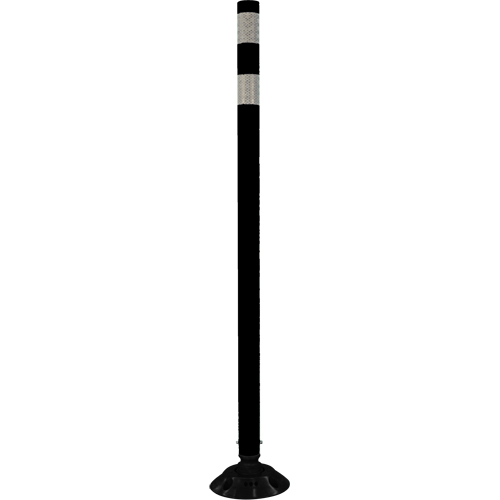 D&eacute;lin&eacute;ateur r&eacute;sistant aux impacts, 48" h, Noir Equipex